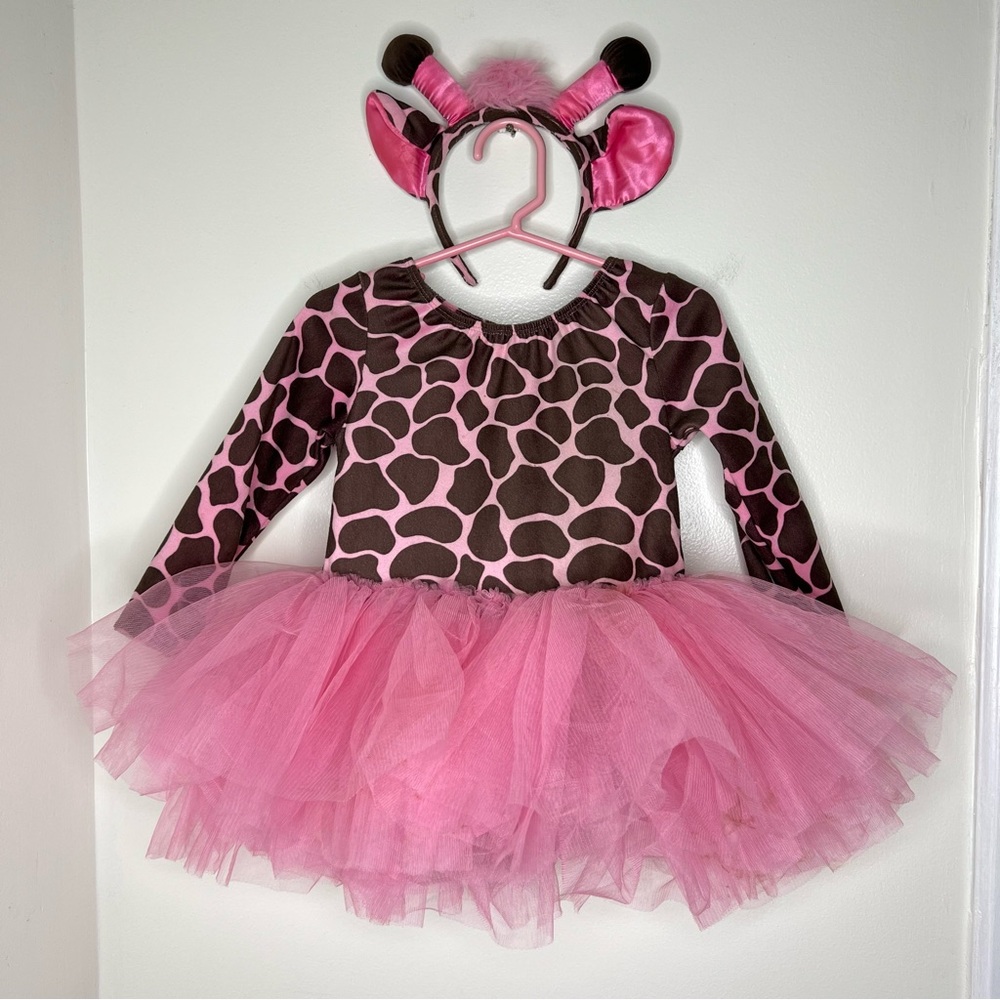 Gymboree Pink Giraffe Costume with fluffy Tutu Size 18-24 months